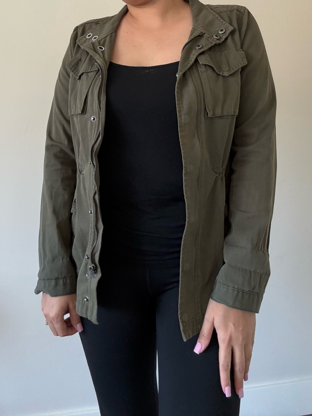 Element Olive Green Utility Jacket for Women